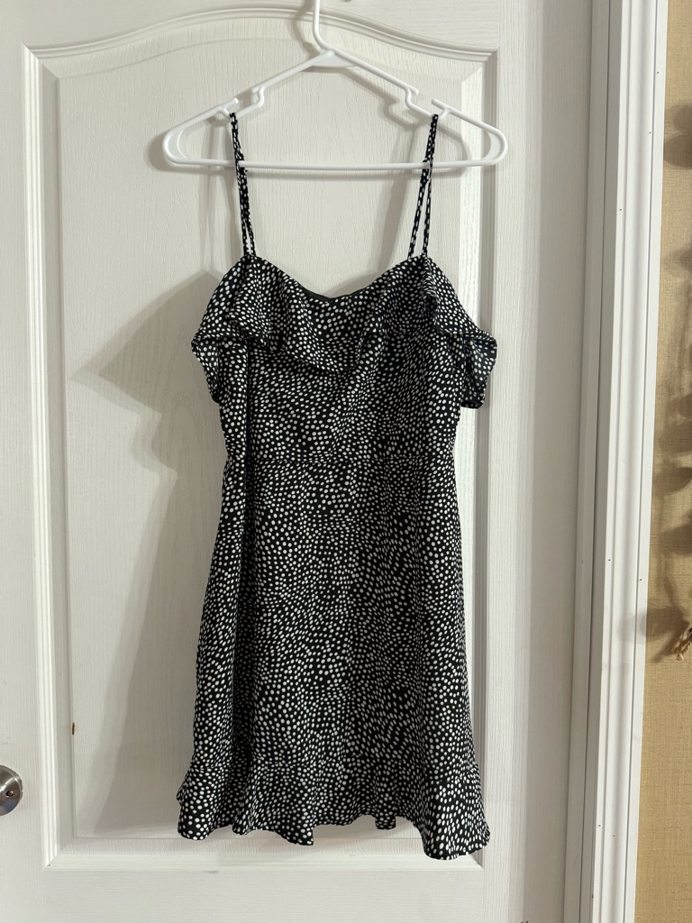Altar’d State Women’s Black White Polka Dot Sundress Sz Xl. Ap-254